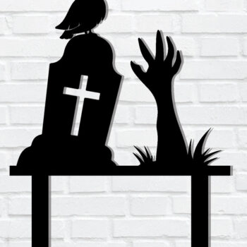 Intra απο ξύλο plywood 3mm-4mm πάχος – Rip and Zombie Hands Garden Yard Stakes Δίασταση  20x20 cm INTRAFABR-101277149 - Image 3