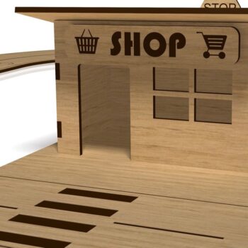 Intra απο ξύλο plywood 3mm-4mm πάχος – Road Track, Wood Game, File Δίασταση 20x20 cm INTRAFABR-42036220 - Image 4