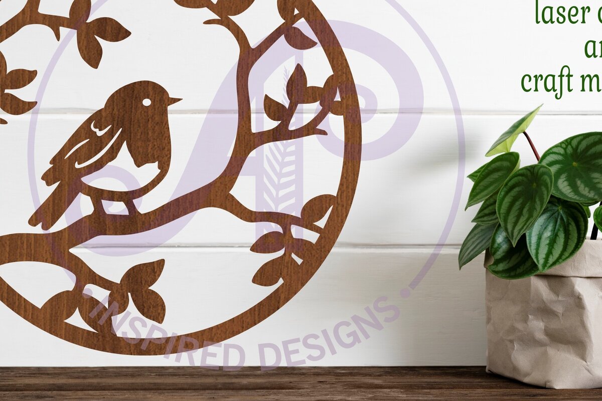 Intra απο ξύλο plywood 3mm-4mm πάχος – Επιγραφή τοίχου Robin Bird, Αρχείο. Δίασταση  40x30 cm INTRAFABR-96973593