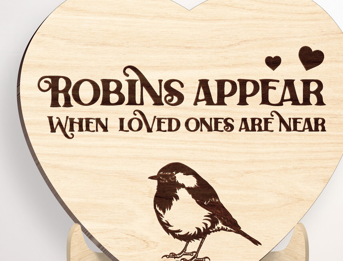 Intra απο ξύλο plywood 3mm-4mm πάχος – Αρχείο κοπής με λέιζερ με βάση την εμφάνιση Robins Δίασταση  20x20 cm INTRAFABR-101882111