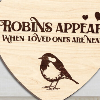 Intra απο ξύλο plywood 3mm-4mm πάχος – Αρχείο κοπής με λέιζερ με βάση την εμφάνιση Robins Δίασταση  20x20 cm INTRAFABR-101882111 - Image 2