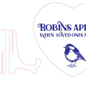 Intra απο ξύλο plywood 3mm-4mm πάχος – Αρχείο κοπής με λέιζερ με βάση την εμφάνιση Robins Δίασταση  20x20 cm INTRAFABR-101882111 - Image 3