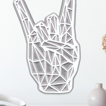 Intra απο ξύλο plywood 3mm-4mm πάχος – Rock & Roll Layered PDF STL Δίασταση 20x20 cm INTRAFABR-35580329 - Image 1