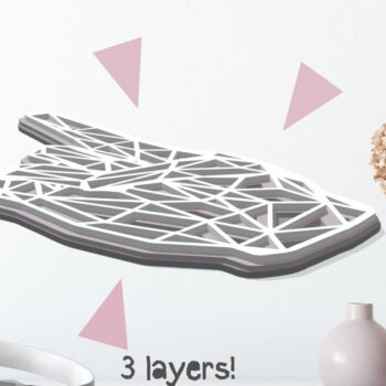 Intra απο ξύλο plywood 3mm-4mm πάχος – Rock & Roll Layered PDF STL Δίασταση 20x20 cm INTRAFABR-35580329 - Image 3