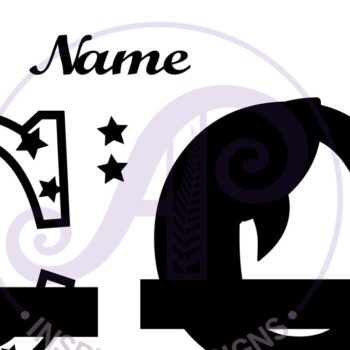 Intra απο ξύλο plywood 3mm-4mm πάχος – Rocket Monogram Letter C Αρχείο Δίασταση  20x20 cm INTRAFABR-69520531 - Image 2