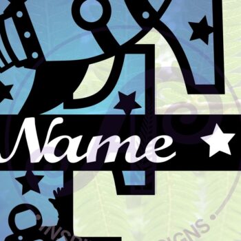 Intra απο ξύλο plywood 3mm-4mm πάχος – Rocket Monogram Letter F Αρχείο Δίασταση  20x20 cm INTRAFABR-69520596 - Image 1