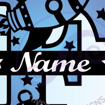 Intra απο ξύλο plywood 3mm-4mm πάχος – Rocket Monogram Letter F Αρχείο Δίασταση  20x20 cm INTRAFABR-69520596 - Image 3