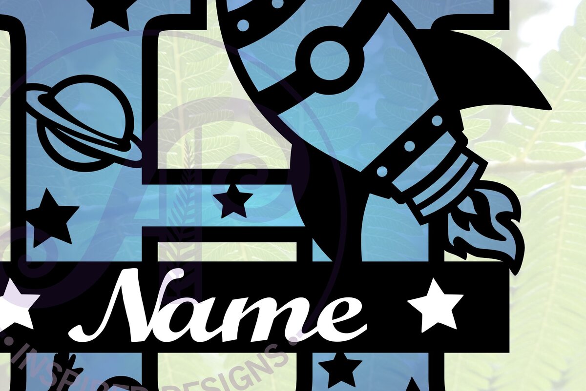 Intra απο ξύλο plywood 3mm-4mm πάχος – Rocket Monogram Letter H Αρχείο Δίασταση  20x20 cm INTRAFABR-69520652