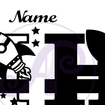 Intra απο ξύλο plywood 3mm-4mm πάχος – Rocket Monogram Letter H Αρχείο Δίασταση  20x20 cm INTRAFABR-69520652 - Image 2