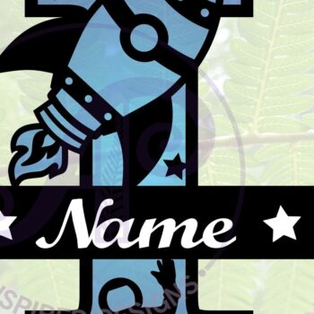 Intra απο ξύλο plywood 3mm-4mm πάχος – Rocket Monogram Letter I Αρχείο Δίασταση 20x20 cm INTRAFABR-69520679 - Image 1