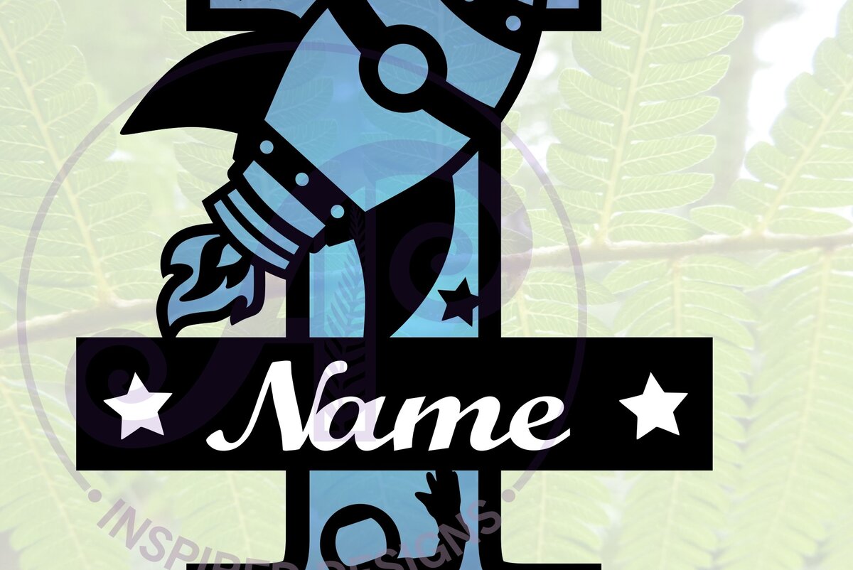 Intra απο ξύλο plywood 3mm-4mm πάχος – Rocket Monogram Letter I Αρχείο Δίασταση  20x20 cm INTRAFABR-69520679