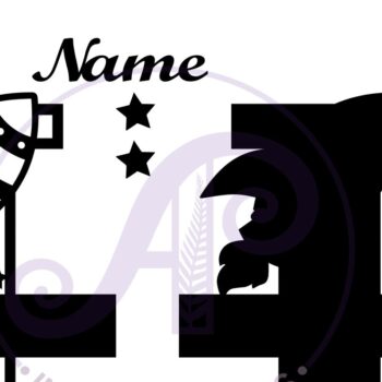 Intra απο ξύλο plywood 3mm-4mm πάχος – Rocket Monogram Letter I Αρχείο Δίασταση 20x20 cm INTRAFABR-69520679 - Image 2