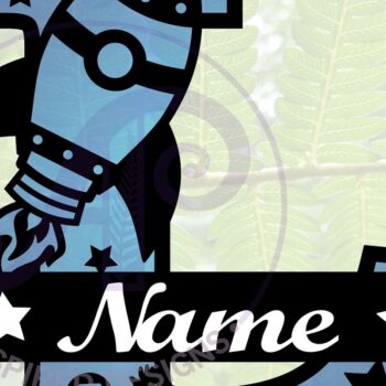 Intra απο ξύλο plywood 3mm-4mm πάχος – Rocket Monogram Letter L Αρχείο Δίασταση 20x20 cm INTRAFABR-69520738 - Image 1