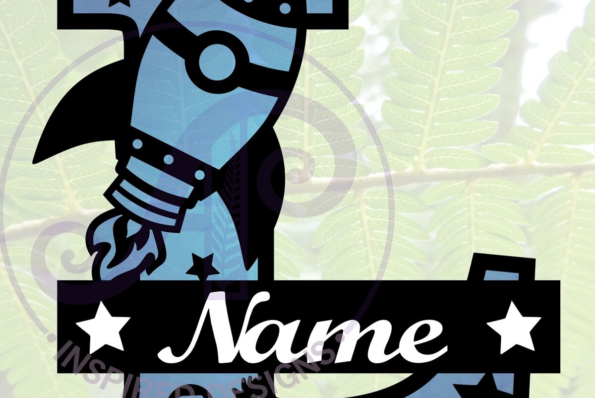 Intra απο ξύλο plywood 3mm-4mm πάχος – Rocket Monogram Letter L Αρχείο Δίασταση  20x20 cm INTRAFABR-69520738