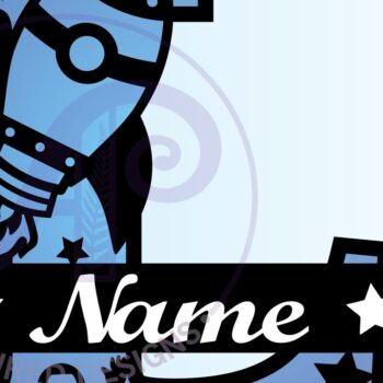 Intra απο ξύλο plywood 3mm-4mm πάχος – Rocket Monogram Letter L Αρχείο Δίασταση 20x20 cm INTRAFABR-69520738 - Image 3