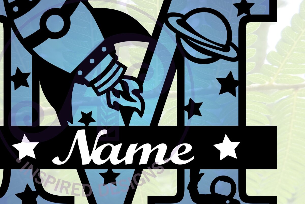 Intra απο ξύλο plywood 3mm-4mm πάχος – Rocket Monogram Letter M Αρχείο Δίασταση  20x20 cm INTRAFABR-69520776