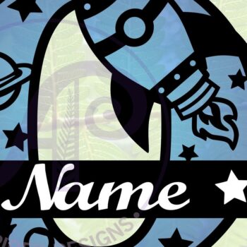 Intra απο ξύλο plywood 3mm-4mm πάχος – Rocket Monogram Letter O Αρχείο Δίασταση  20x20 cm INTRAFABR-69528239 - Image 1