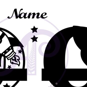 Intra απο ξύλο plywood 3mm-4mm πάχος – Rocket Monogram Letter O Αρχείο Δίασταση  20x20 cm INTRAFABR-69528239 - Image 2