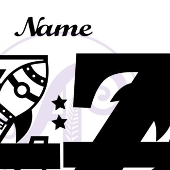 Intra απο ξύλο plywood 3mm-4mm πάχος – Αρχείο Rocket Monogram Letter Z Δίασταση  20x20 cm INTRAFABR-69528489 - Image 2