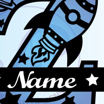 Intra απο ξύλο plywood 3mm-4mm πάχος – Αρχείο Rocket Monogram Letter Z Δίασταση  20x20 cm INTRAFABR-69528489 - Image 3