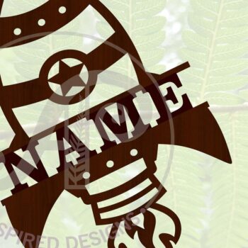 Intra απο ξύλο plywood 3mm-4mm πάχος – Αρχείο αποκοπής Sin Name Rocket Δίασταση  20x20 cm INTRAFABR-65165195 - Image 1