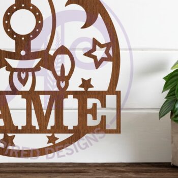 Intra απο ξύλο plywood 3mm-4mm πάχος – Πρότυπο κοπής με λέιζερ Sin Name Rocket Δίασταση  20x20 cm INTRAFABR-98676590 - Image 1