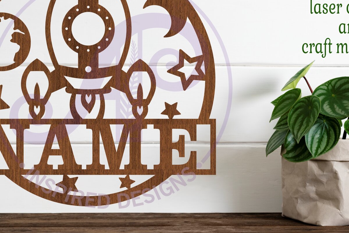 Intra απο ξύλο plywood 3mm-4mm πάχος – Πρότυπο κοπής με λέιζερ Sin Name Rocket Δίασταση  20x20 cm INTRAFABR-98676590