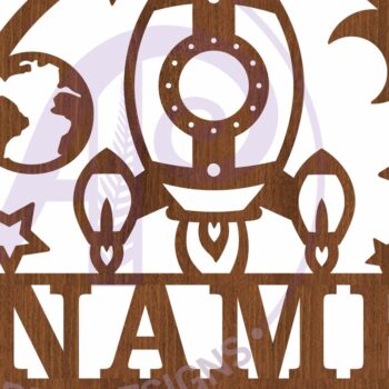 Intra απο ξύλο plywood 3mm-4mm πάχος – Πρότυπο κοπής με λέιζερ Sin Name Rocket Δίασταση  20x20 cm INTRAFABR-98676590 - Image 5