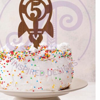 Intra απο ξύλο plywood 3mm-4mm πάχος – Rocket Number Cake Toppers, 16 σχέδια Δίασταση  20x20 cm INTRAFABR-119150252 - Image 3