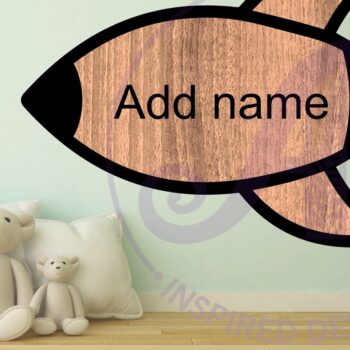 Intra απο ξύλο plywood 3mm-4mm πάχος – Σημάδι ονόματος περίγραμμα πυραύλων δύο επιπέδων Δίασταση  20x20 cm INTRAFABR-111174690 - Image 3