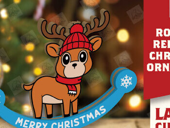 Intra απο ξύλο plywood 3mm-4mm πάχος – Χριστουγεννιάτικα στολίδια Rocking Reindeer Δίασταση  20x20 cm INTRAFABR-110201809 - Image 11