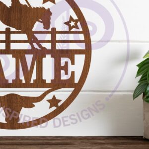 Intra απο ξύλο plywood 3mm-4mm πάχος – Rodeo Horse Όνομα Σήμα Δίασταση  20x20 cm INTRAFABR-86747554