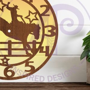 Intra απο ξύλο plywood 3mm-4mm πάχος – Αρχεία κοπής με λέιζερ ρολόι τοίχου Rodeo, Δίασταση  40x30 cm INTRAFABR-88094391