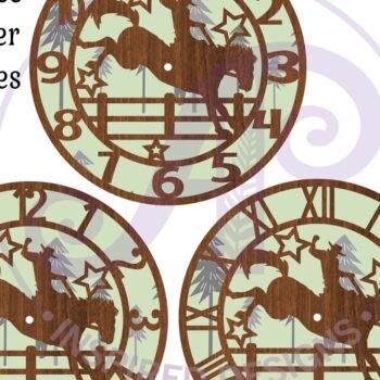 Intra απο ξύλο plywood 3mm-4mm πάχος – Αρχεία κοπής με λέιζερ ρολόι τοίχου Rodeo, Δίασταση 40x30 cm INTRAFABR-88094391 - Image 4