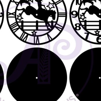 Intra απο ξύλο plywood 3mm-4mm πάχος – Αρχεία κοπής με λέιζερ ρολόι τοίχου Rodeo, Δίασταση 40x30 cm INTRAFABR-88094391 - Image 5