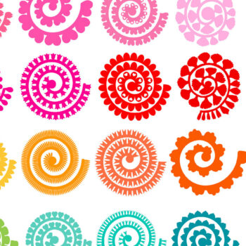 Intra απο ξύλο plywood 3mm-4mm πάχος – Πακέτο Rolled Flowers Δίασταση 20x20 cm INTRAFABR-90356907 - Image 1