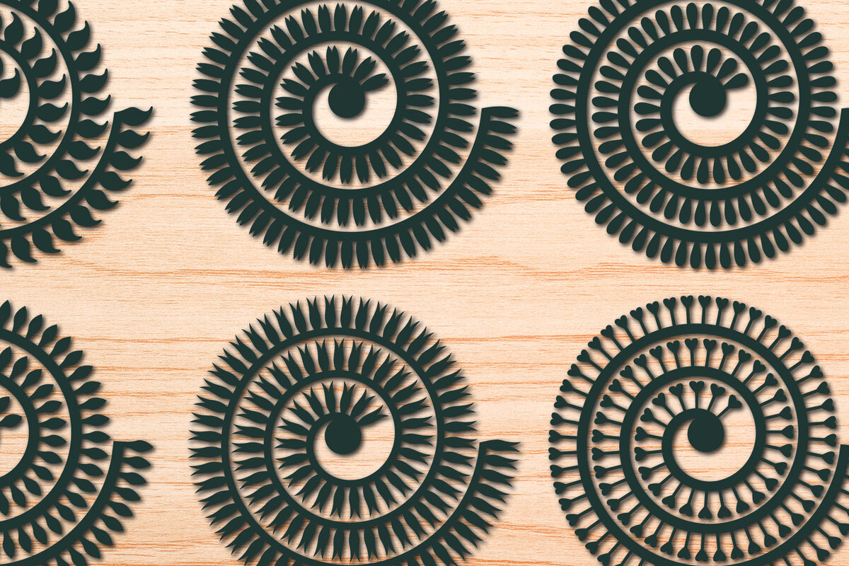 Intra απο ξύλο plywood 3mm-4mm πάχος – Πακέτο λουλουδιών ρολού χαρτιού Δίασταση  20x20 cm INTRAFABR-57817748