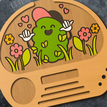 Intra απο ξύλο plywood 3mm-4mm πάχος – Δέσμη κοπής λέιζερ κυλιόμενου δίσκου | Αρχείο CNC Δίασταση  20x20 cm INTRAFABR-120560047 - Image 3