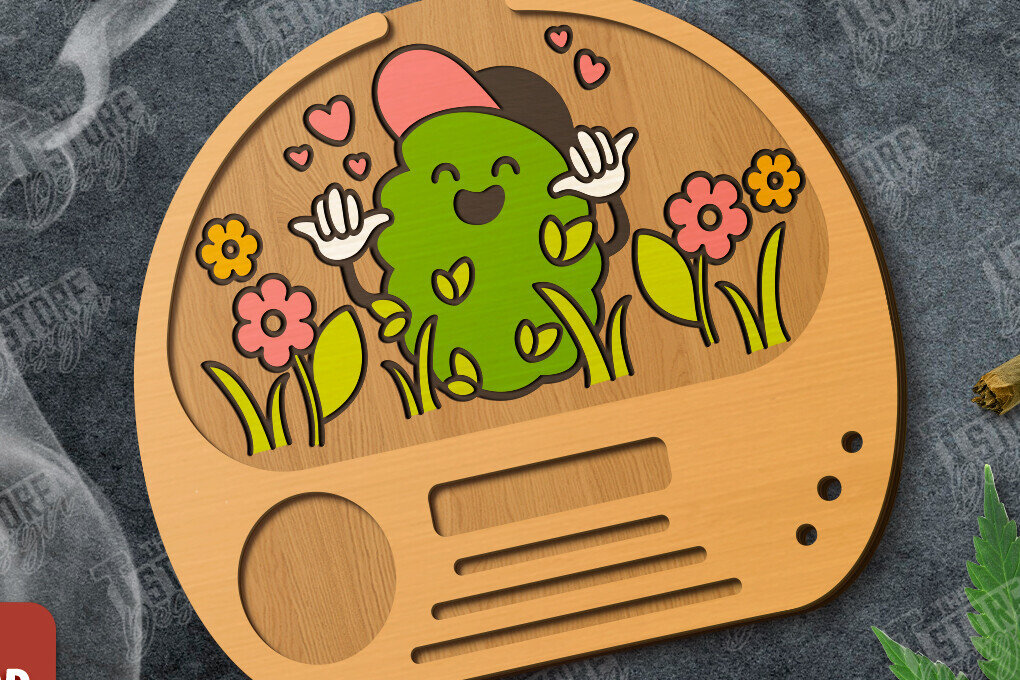 Intra απο ξύλο plywood 3mm-4mm πάχος – Κοπή λέιζερ κυλιόμενου δίσκου | Tobacco Rolling Δίασταση  20x20 cm INTRAFABR-120560036