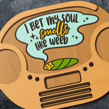 Intra απο ξύλο plywood 3mm-4mm πάχος – Κοπή λέιζερ κυλιόμενου δίσκου | Tobacco Rolling Δίασταση 20x20 cm INTRAFABR-120560006 - Image 1