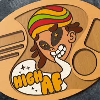 Intra απο ξύλο plywood 3mm-4mm πάχος – Κοπή λέιζερ κυλιόμενου δίσκου | Tobacco Rolling Δίασταση  20x20 cm INTRAFABR-120363323 - Image 1