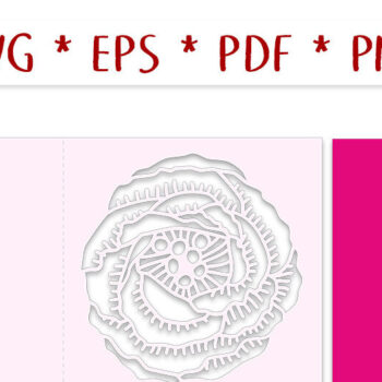 Intra απο ξύλο plywood 3mm-4mm πάχος – Αρχείο κομμένου κάρτας με διάφραγμα Roman Flower Δίασταση 20x20 cm INTRAFABR-30385346 - Image 2