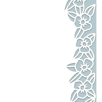 Intra απο ξύλο plywood 3mm-4mm πάχος – Ρωμαϊκά λουλούδια με δαντέλα κάρτα Cut Δίασταση 20x20 cm INTRAFABR-30084627 - Image 1