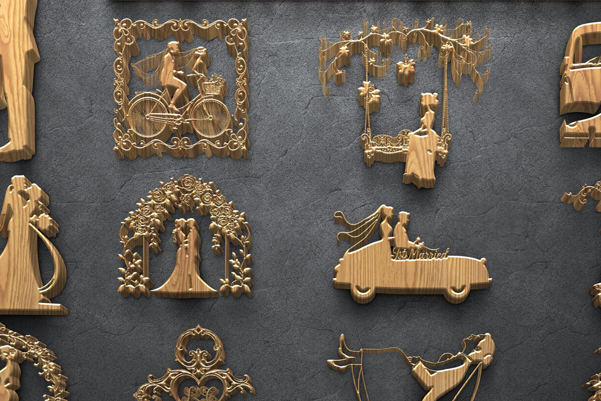 Intra απο ξύλο plywood 3mm-4mm πάχος – Romantic Couple Moments Δίασταση  20x20 cm INTRAFABR-122068128