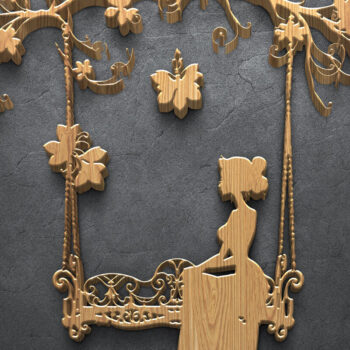 Intra απο ξύλο plywood 3mm-4mm πάχος – Romantic Couple Moments Δίασταση  20x20 cm INTRAFABR-122068128 - Image 6