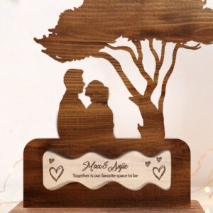 Intra απο ξύλο plywood 3mm-4mm πάχος – Romantic Couple, Ready Δίασταση  20x20 cm INTRAFABR-88401753