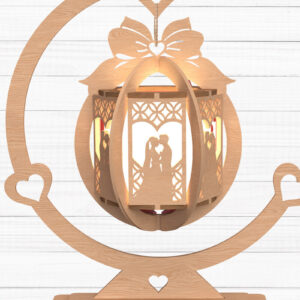 Intra απο ξύλο plywood 3mm-4mm πάχος – Romantic Heart 3d Δίασταση  20x20 cm INTRAFABR-112747521