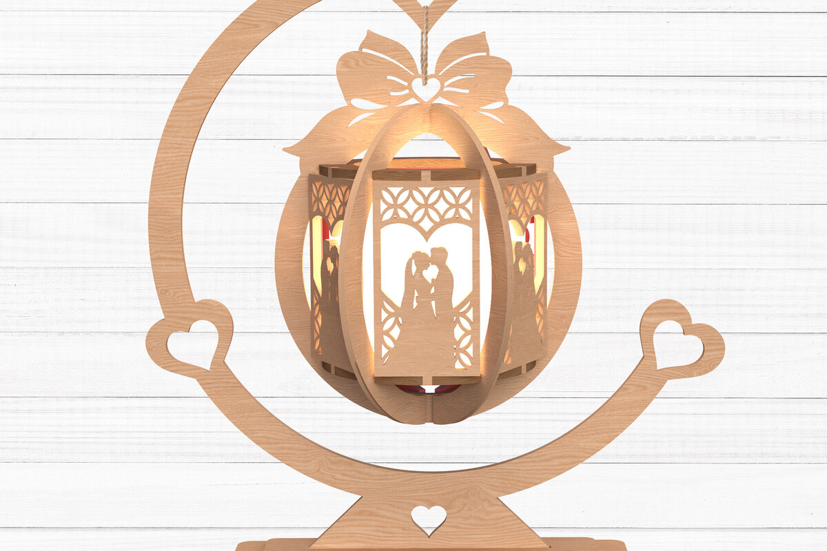 Intra απο ξύλο plywood 3mm-4mm πάχος – Romantic Heart 3d Δίασταση  20x20 cm INTRAFABR-112747521