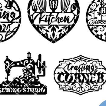 Intra απο ξύλο plywood 3mm-4mm πάχος – Σχεδιασμός κοπής με λέιζερ πινακίδας δωματίου Δίασταση 20x20 cm INTRAFABR-117688396 - Image 4