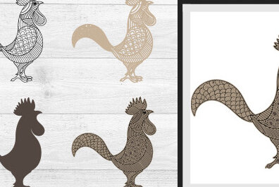 Intra απο ξύλο plywood 3mm-4mm πάχος – Κόκκορας Δίασταση  20x20 cm INTRAFABR-30272505